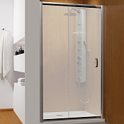 Radaway Premium Plus DWJ Душевая дверь в нишу, фабрик 5 мм, 120х190h см, цвет: хром глянцевый 33313-01-06N