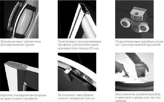 Radaway Premium Plus DWD Душевая дверь в нишу, прозрачная 5 мм, 160х190h см, цвет: хром глянцевый 33363-01-01N