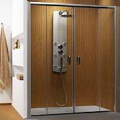 Radaway Premium Plus DWD Душевая дверь в нишу, прозрачная 5 мм, 180х190h см, цвет: хром глянцевый 33373-01-01N