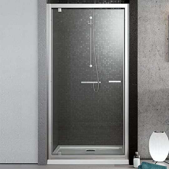 Radaway Twist DW Душевая дверь в нишу, прозрачная 6 мм, Easy Clean 70х190h см, цвет: хром глянцевый 382000-01