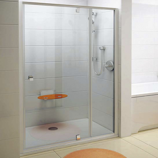 Ravak PDOP2-100 Pivot Душевая дверь в нишу 100x190h см распашная, прозрачное стекло, цвет: белый 03GA0100Z1