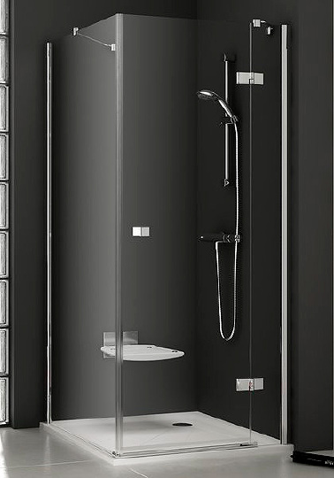 Ravak Smartline Душевая дверь в нишу 100x190h см распашная правая, прозрачное стекло, цвет: хром 0SPAAA00Z1