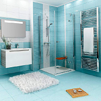 Ravak Smartline Душевая дверь в нишу 100x190h см распашная правая, прозрачное стекло, цвет: хром 0SPAAA00Z1