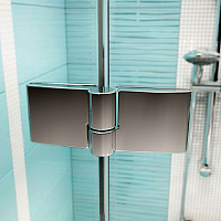 Ravak Smartline Душевая дверь в нишу 100x190h см распашная правая, прозрачное стекло, цвет: хром 0SPAAA00Z1