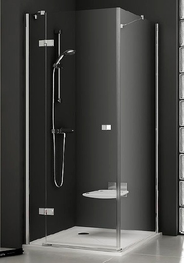 Ravak Smartline Душевая дверь в нишу 100x190h см распашная левая, прозрачное стекло, цвет: хром 0SLABA00Z1