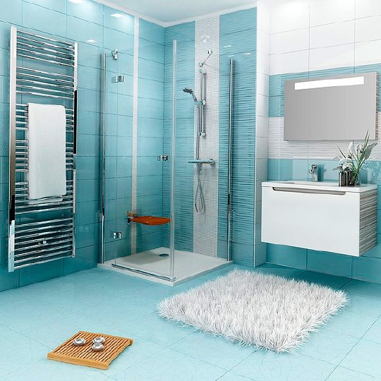 Ravak Smartline Душевая дверь в нишу 100x190h см распашная левая, прозрачное стекло, цвет: хром 0SLABA00Z1