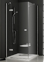 Ravak Smartline Душевая дверь в нишу 100x190h см распашная левая, прозрачное стекло, цвет: хром 0SLABA00Z1