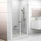 Ravak CSDL2-100 Chrome Душевая дверь в нишу 100,5x195h см распашная, прозр. стекло 6 мм, цвет: белый 0QVAC10LZ1