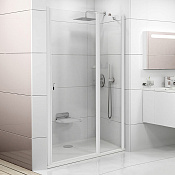 Ravak CSD2-110 Chrome Душевая дверь в нишу 110,5x195h см распашная, прозр. стекло 6 мм, цвет: белый 0QVDC100Z1