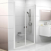 Ravak CSDL2-110 Chrome Душевая дверь в нишу 110,5x195h см распашная, прозр. стекло 6 мм, цвет: белый 0QVDC10LZ1