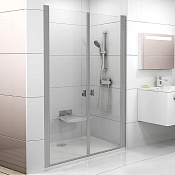 Ravak CSDL2-120 Chrome Душевая дверь в нишу 120,5x195h см распашная, прозр. стекло 6 мм, цвет: сатин 0QVGCU0LZ1