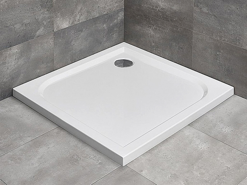Radaway Delos C Душевой поддон из акрила, 100х100х5,5h см, цвет: белый глянцевый SDC1010-01