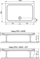 Ravak Gigant Pro Chrome Поддон для душа 120х80x3h см, цвет: белый XA04G401010