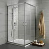 Radaway Premium Plus D Душевой уголок 90х190h см, универсальный, Easy Clean, цвет: хром глянцевый 30436-01-01N