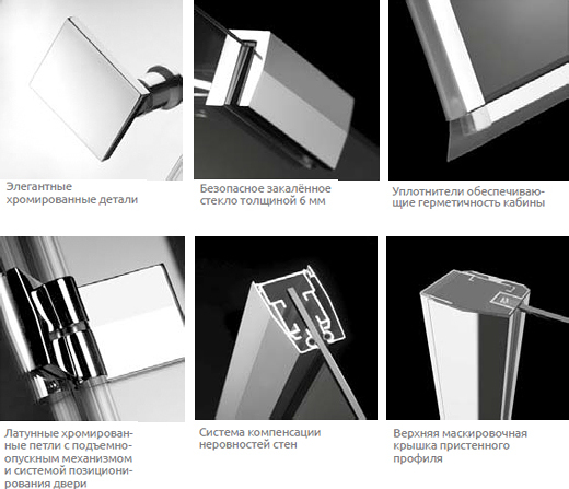 Radaway Almatea KDJ Душевой уголок 80х195h см, правый, Easy Clean, цвет: хром глянцевый 32112-01-01NR