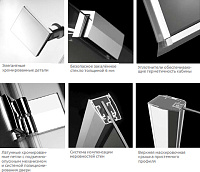 Radaway Almatea KDJ Душевой уголок 80х195h см, правый, Easy Clean, цвет: хром глянцевый 32112-01-01NR