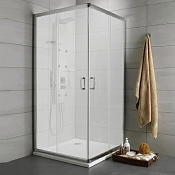 Radaway Premium Plus C Душевой уголок 80х190h см, универсальный, Easy Clean, цвет: хром глянцевый 30463-01-06N