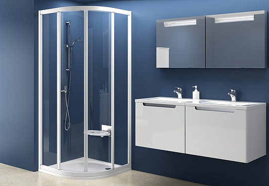 Ravak SKCP4 Supernova Душевой уголок 79,5x185h см, прозрачное стекло 3 мм, цвет: белый 31140100Z1