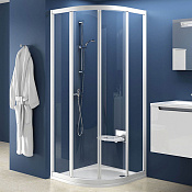 Ravak SKCP4 Supernova Душевой уголок 79,5x185h см, прозрачное стекло 3 мм, цвет: белый 31140100Z1