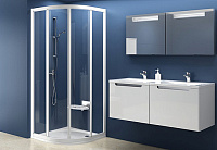 Ravak SKCP4 Supernova Душевой уголок 79,5x185h см, прозрачное стекло 3 мм, цвет: белый 31140100Z1