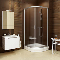 Ravak BLCP4 Blix Душевой уголок 79,5x190h см, рифленое стекло 6 мм, цвет: сатин 3B240U00ZG