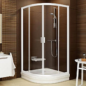 Ravak BLCP4 Blix Душевой уголок 89,5x185h см, прозрачное стекло 6 мм, цвет: сатин 3B270100Z1