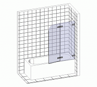Шторка на ванну Radaway Eos II PND 130 L 206213-01L