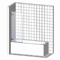 Ravak CVS1 Шторка на ванну левая 80x150h см, прозрачное стекло 6 мм, цвет: хром 7QL40C00Z1