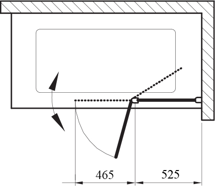 Ravak CVS2 Шторка на ванну правая 99x150h см, прозрачное стекло 6 мм, цвет: сатин 7QRA0U00Z1