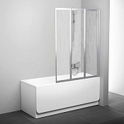 Ravak VS3 Шторка на ванну 99,6x140h см, рифленое стекло, цвет: сатин 795P0U0041