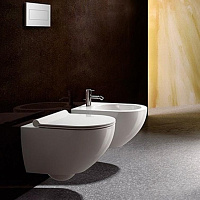 Catalano Sfera Биде подвесное 35x54 см, 1 отв., с переливом, покр. Cataglaze, цвет: белый глянцевый 1BSF5400