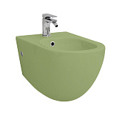 ArtCeram File 2.0 Биде подвесное 37x52 см, 1 отв., с переливом, с креплениями, цвет: green salvia FLB001 44 00
