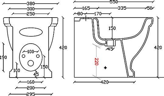 Galassia Ethos Биде напольное, цвет: белый 8438M