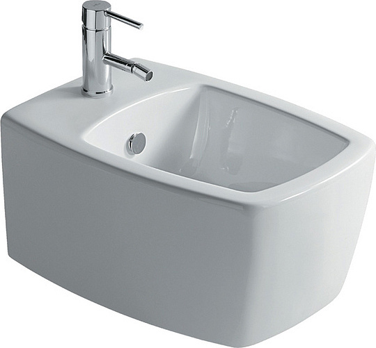 Galassia Sa02 Биде подвесное 38х52 см, с переливом, цвет: белый глянцевый 8970