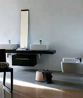 Galassia Sa02 Биде подвесное 38х52 см, с переливом, цвет: белый глянцевый 8970