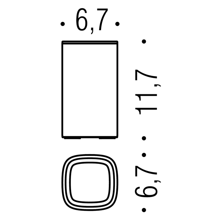 Colombo Design Trenta Стакан настольный, латунь, цвет: matt black B3041.NM