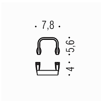 Colombo Design Trenta Крючок для полотенец, подвесной, цвет: matt graphite BPT27.GM