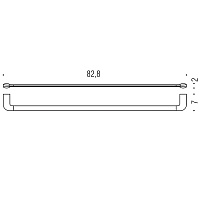 Colombo Design Trenta Полотенцедержатель 82,8 см, подвесной, цвет: chrome B3011XL.CR
