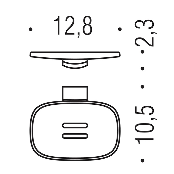 Colombo Design Trenta Мыльница подвесная, латунь, цвет: matt graphite B3001.GM