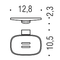 Colombo Design Trenta Мыльница подвесная, латунь, цвет: matt graphite B3001.GM