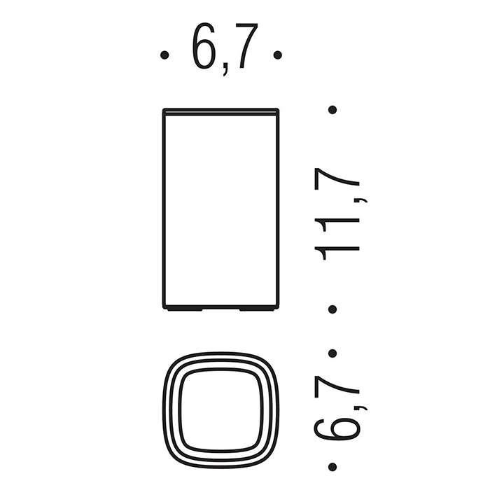 Colombo Design Trenta Стакан настольный, латунь, цвет: matt graphite B3041.GM