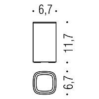Colombo Design Trenta Стакан настольный, латунь, цвет: matt graphite B3041.GM