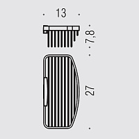 Colombo Design Angolari Полка металлическая 27х13хh7,8 см, подвесная, цвет: chrome B9646.CR