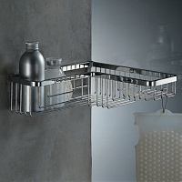 Colombo Design Angolari Угловая полочка, подвесная, цвет: chrome B9615.CR