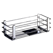 Colombo Design Angolari Полка подвесная 27х11 см, металлическая, цвет: stainless steel B9632.HPS1