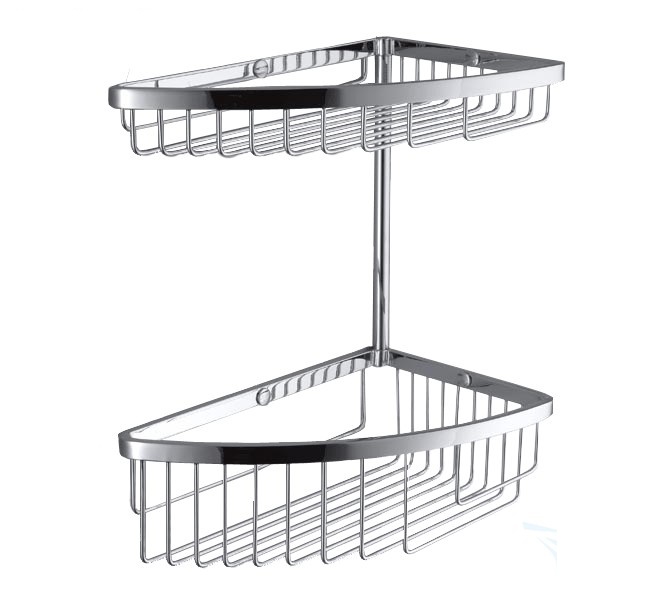 Colombo Design Angolari Двойная полочка, подвесная, цвет: chrome B9612.CR