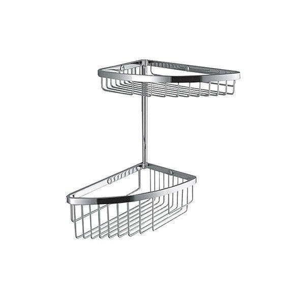 Colombo Design Angolari Двойная угловая полочка, подвесная, цвет: chrome B9609.CR