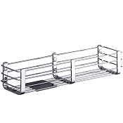 Colombo Design Angolari Полка металлическая 44х11 см, подвесная, цвет: stainless steel B9633.HPS1