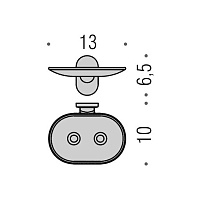 Colombo Design Bart Мыльница подвесная, латунь, цвет: chrome B2281
