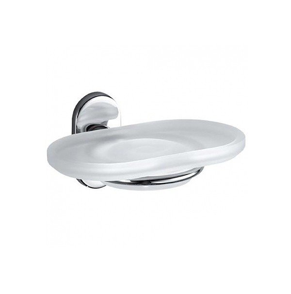 Colombo Design Bart Мыльница подвесная со стеклянной чашей, латунь, цвет: chrome B2201